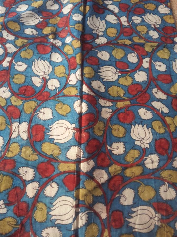 PURE PEN KALAMKARI FABRIC.