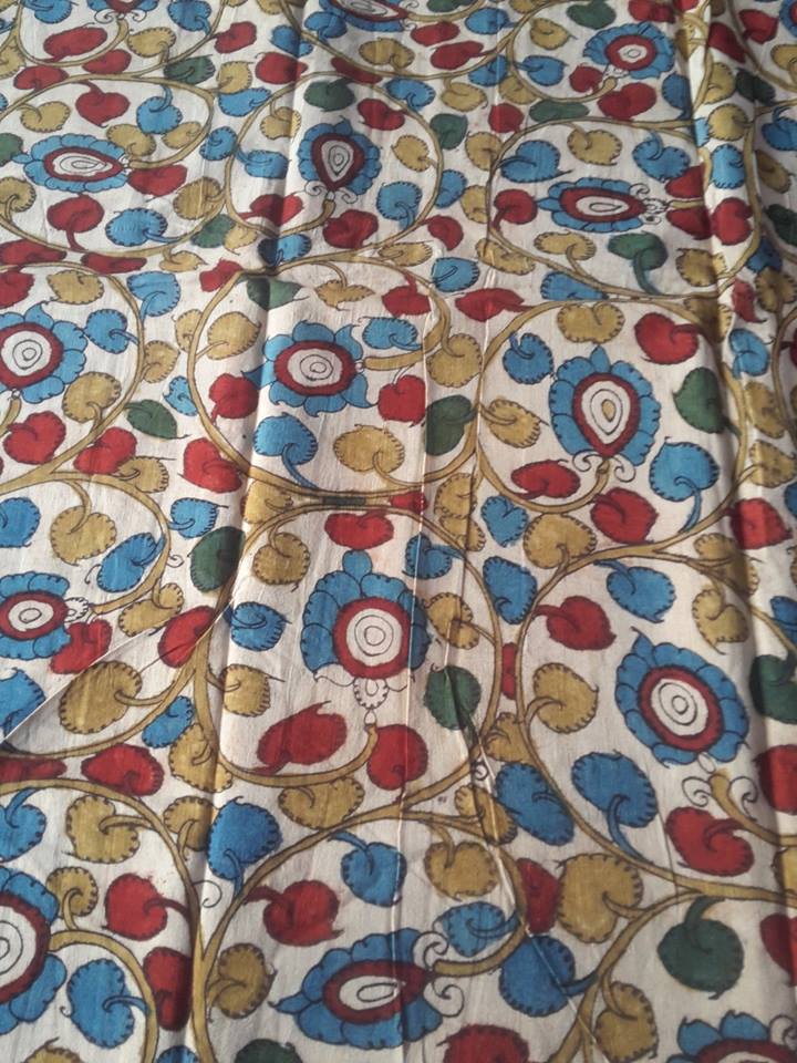 PURE PEN KALAMKARI FABRIC.