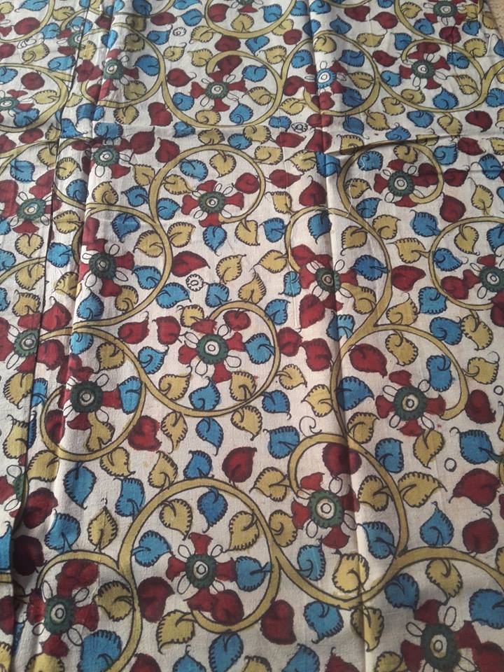 PURE PEN KALAMKARI FABRIC.