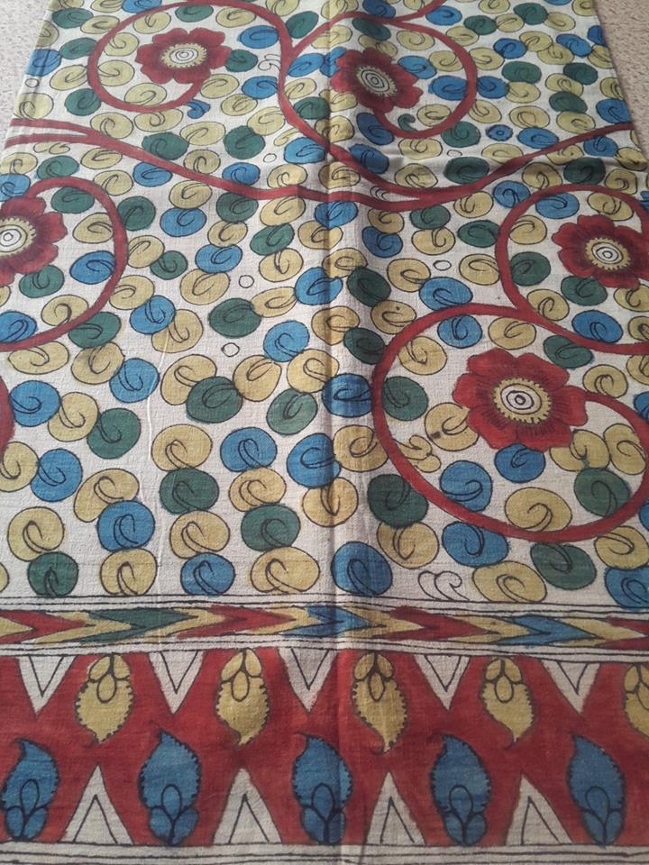 PURE PEN KALAMKARI FABRIC.