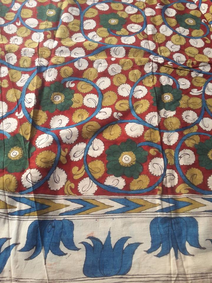 PURE PEN KALAMKARI FABRIC.