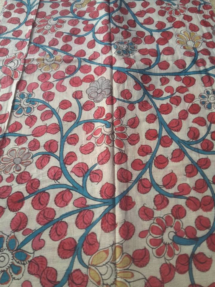 PURE PEN KALAMKARI FABRIC.