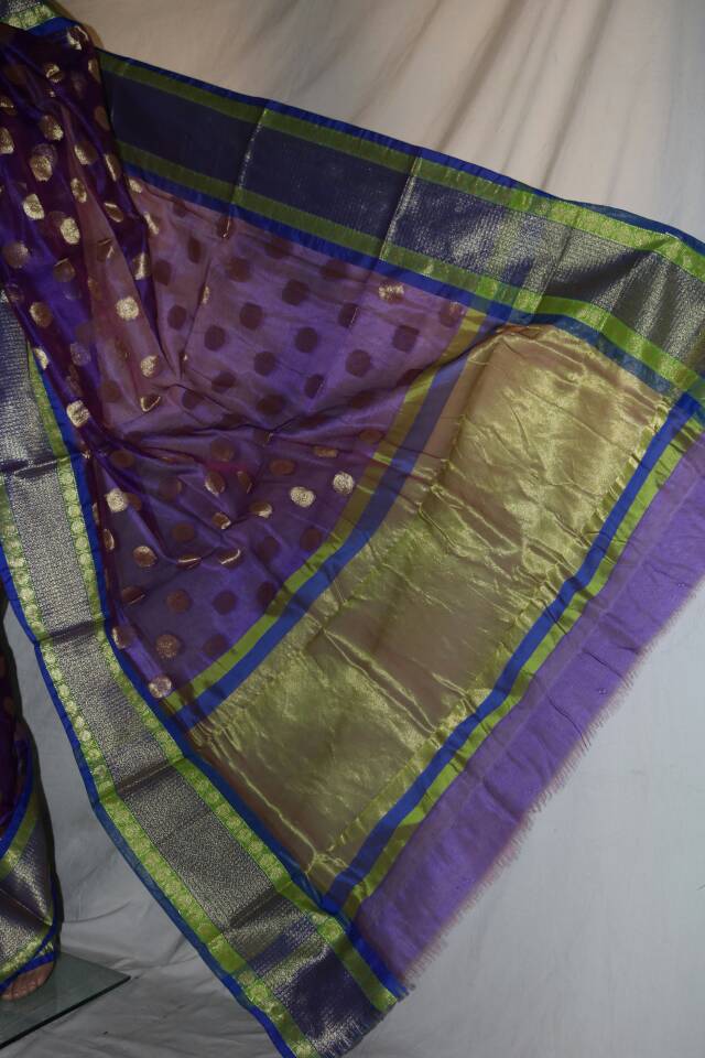 VOILET TUSSAR KOTA SILK SAREE.