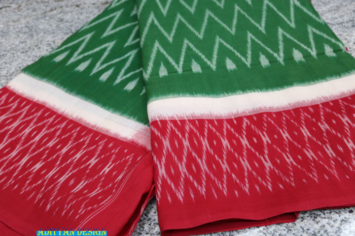 POCHAMPALLI IKKAT COTTON SAREE.