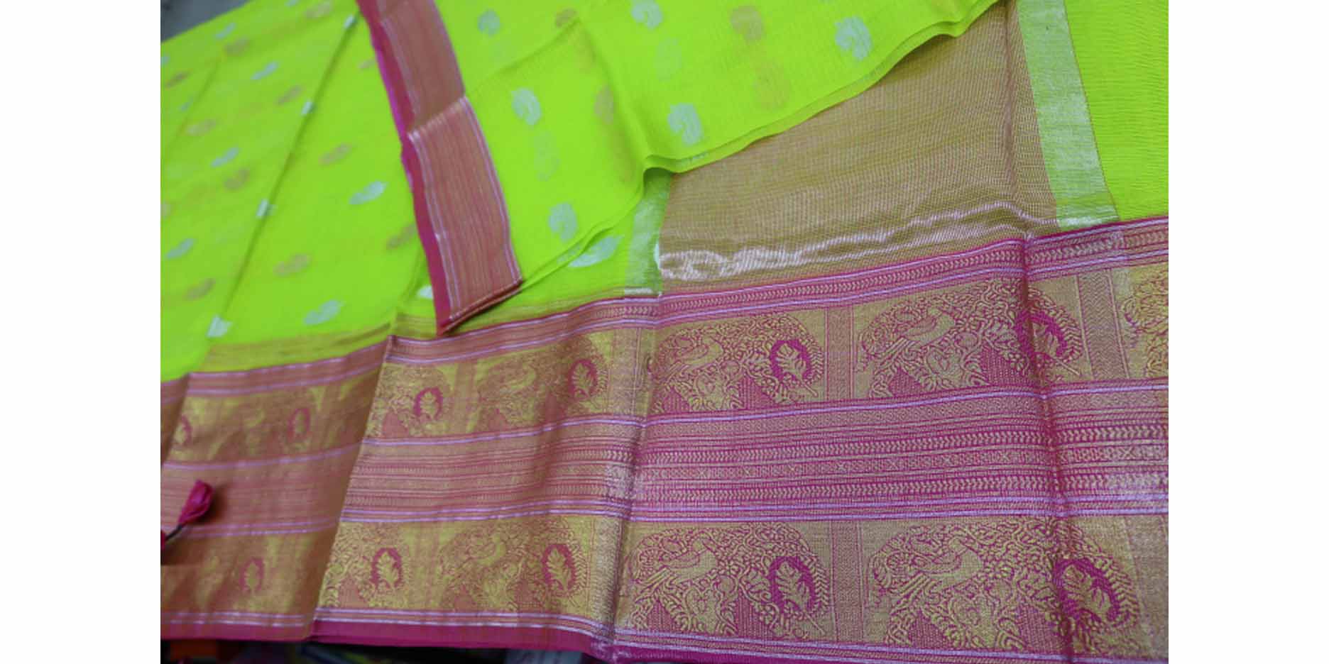  GREEN SILK KOTA SAREE 