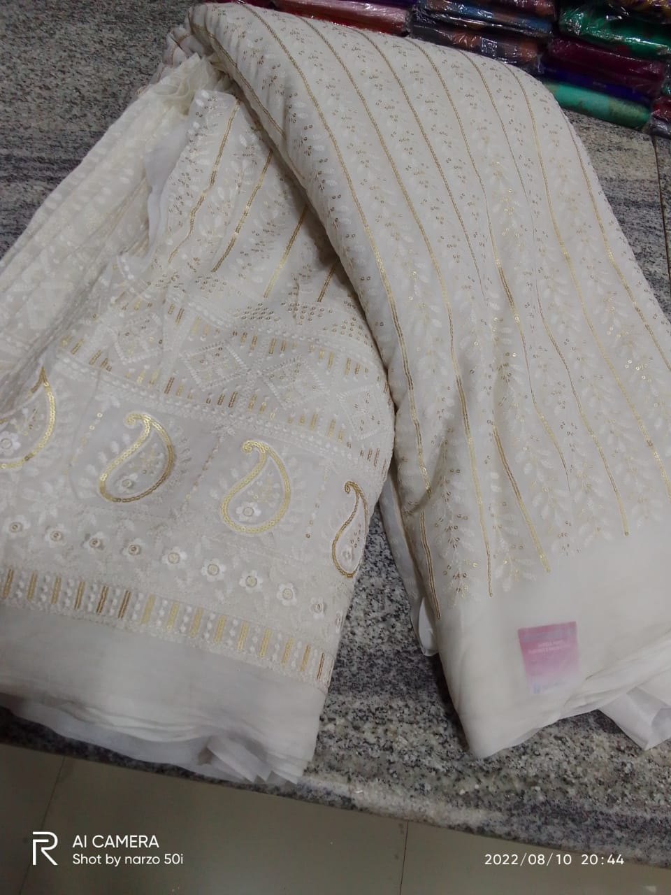 CHICKEN CURRY GEORGATTE DYEBLE LEHENGHA METERIAL.