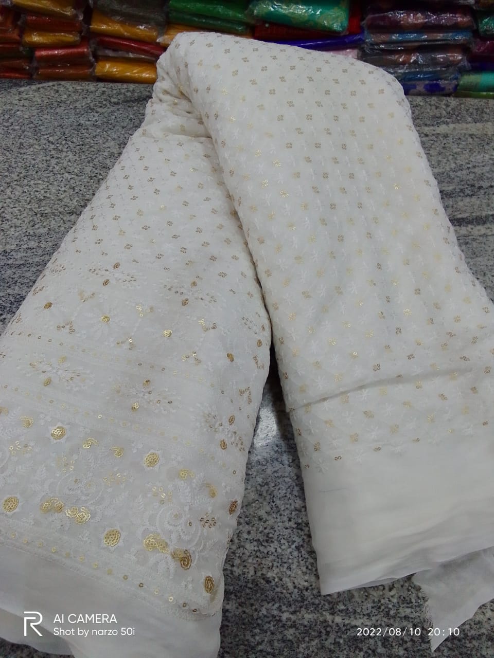 CHICKEN CURRY GEORGATTE DYEBLE LEHENGHA METERIAL.