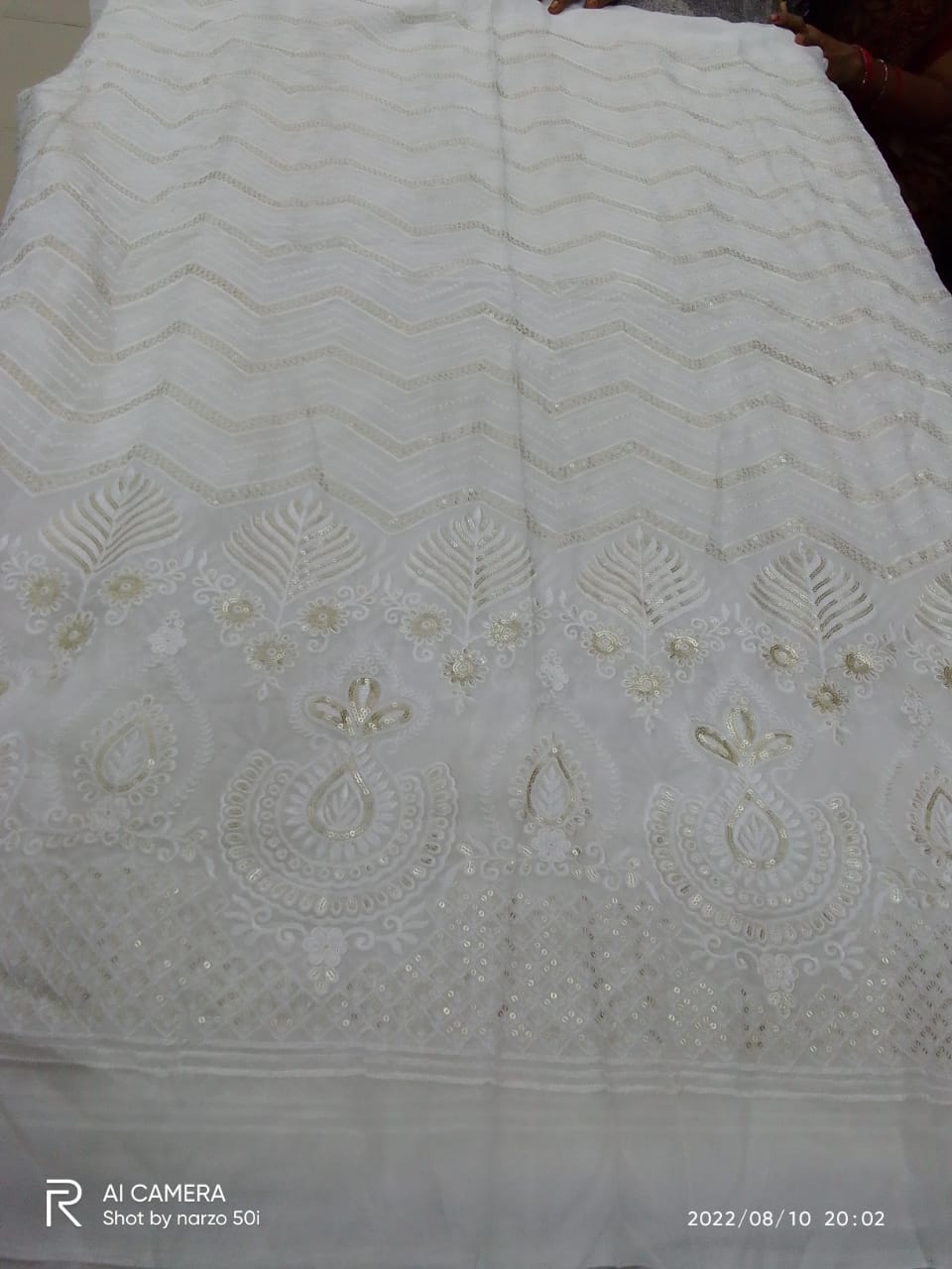 CHICKEN CURRY GEORGATTE DYEBLE LEHENGHA METERIAL. 