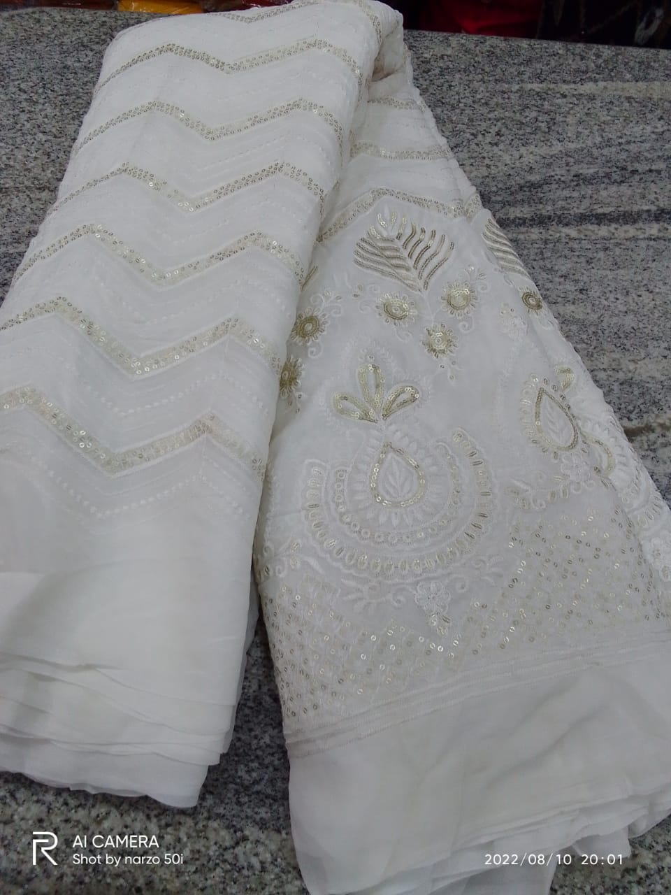 CHICKEN CURRY GEORGATTE DYEBLE LEHENGHA METERIAL. 