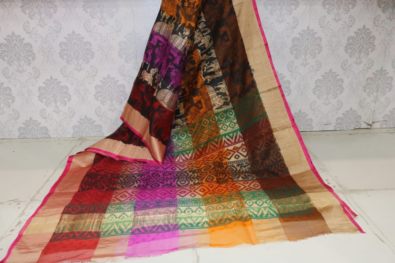 FOUR COLOUR SILK COTA SAREE