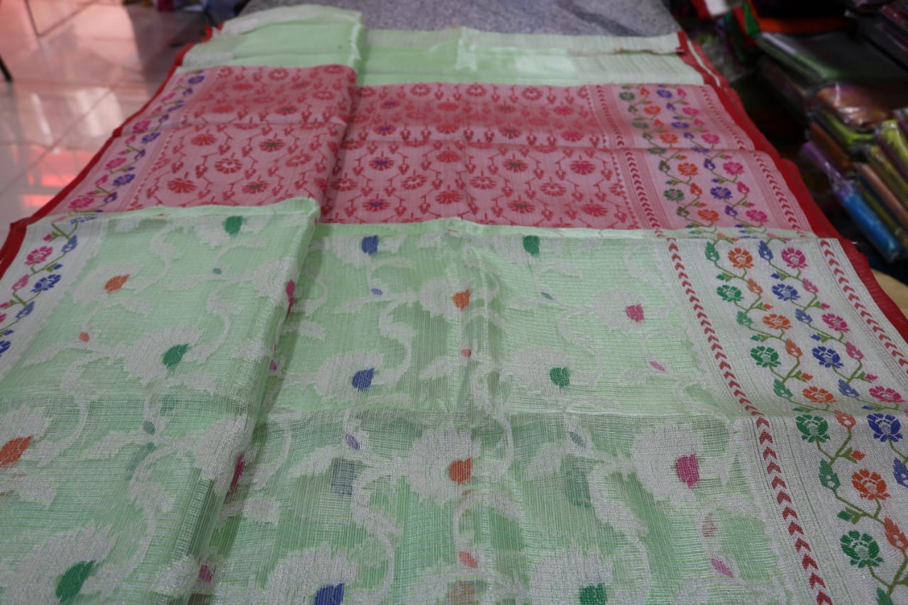 TISSUE KOTA  FANCY SAREE.