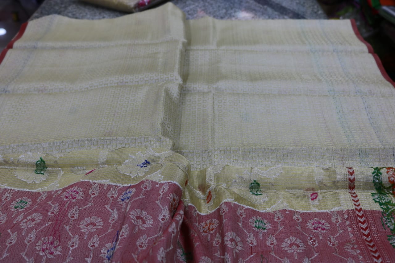 TISSUE KOTA  FANCY SAREE.