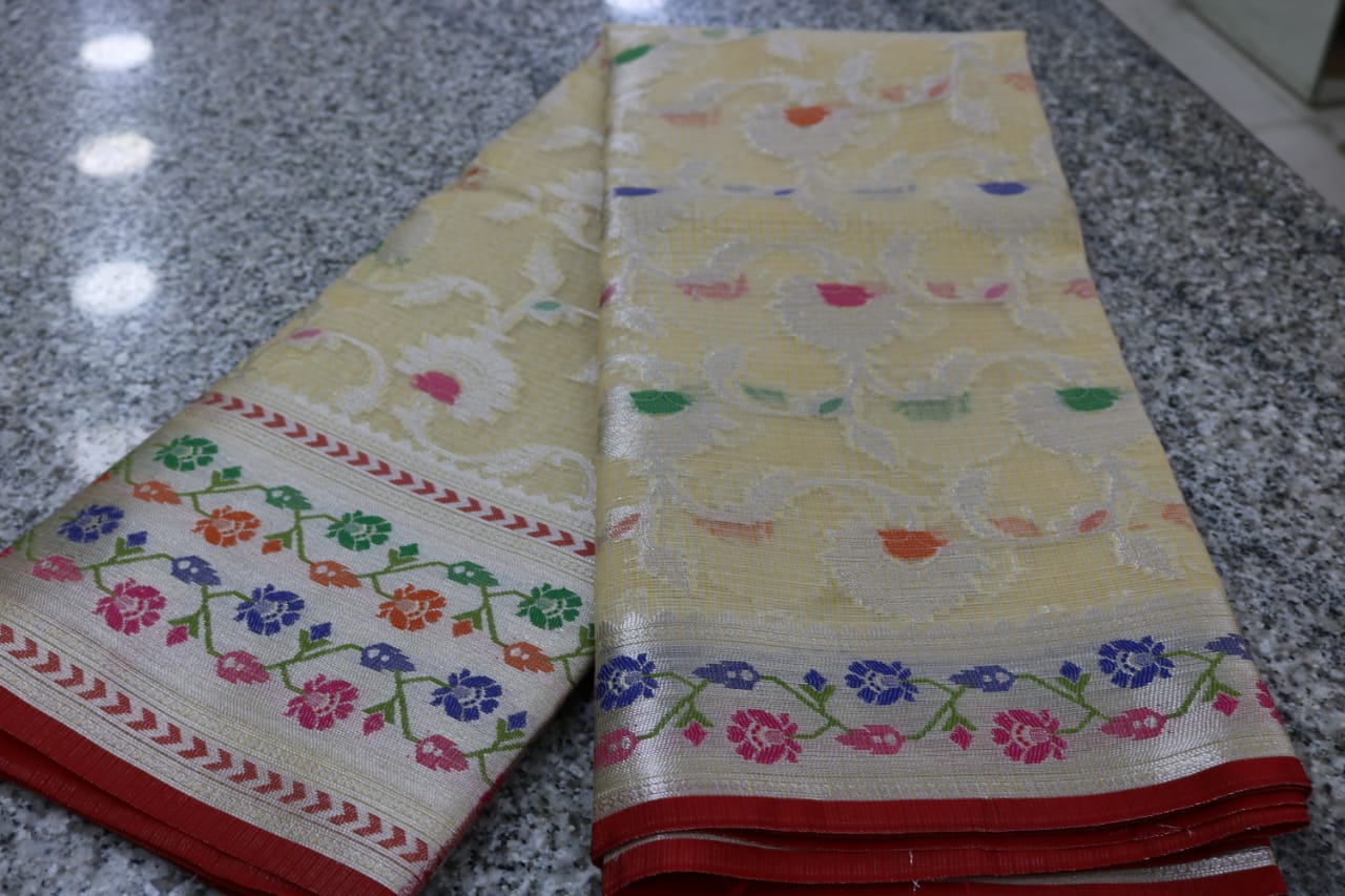 TISSUE KOTA  FANCY SAREE.