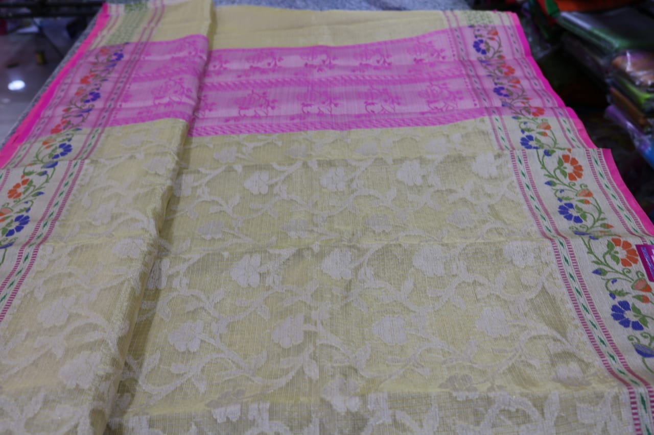 TISSUE KOTA  FANCY SAREE.