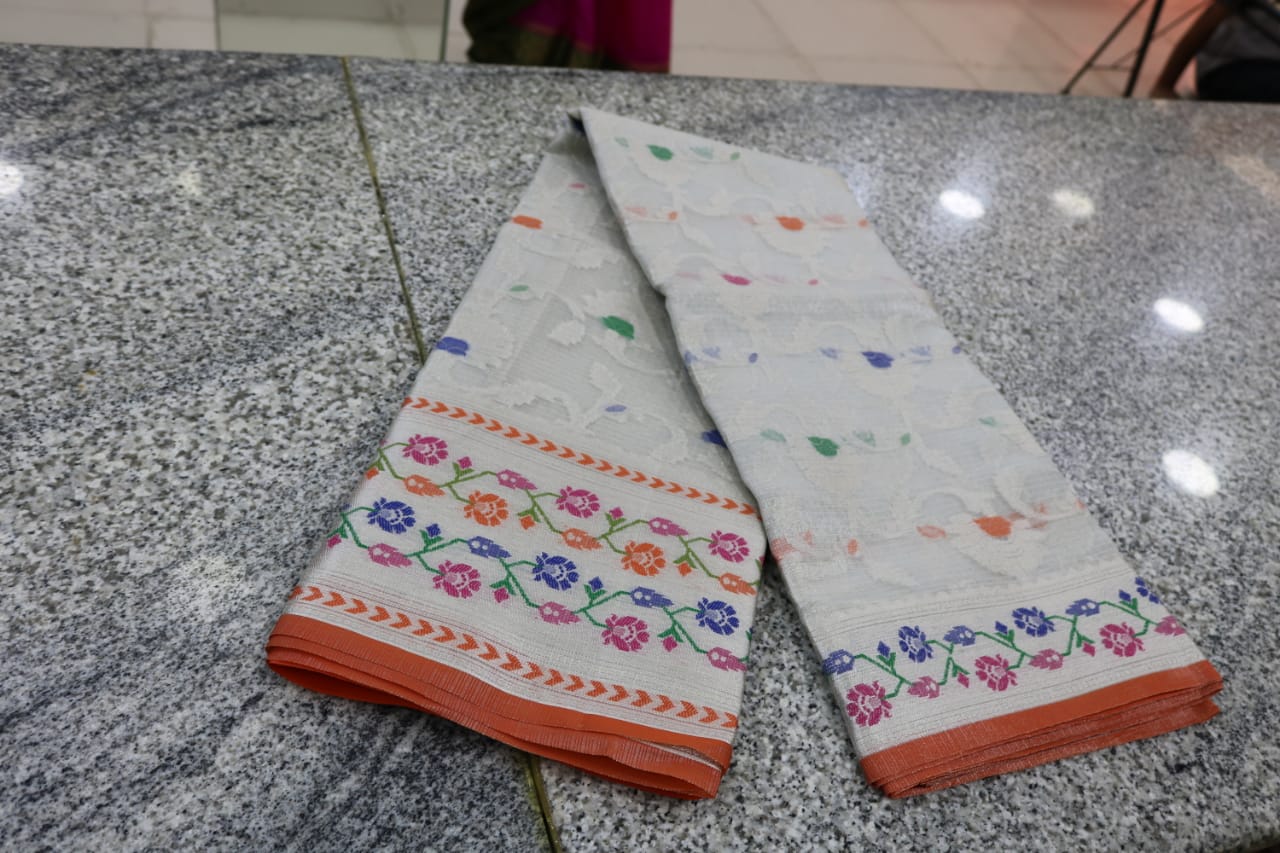  TISSUE KOTA  FANCY SAREE.