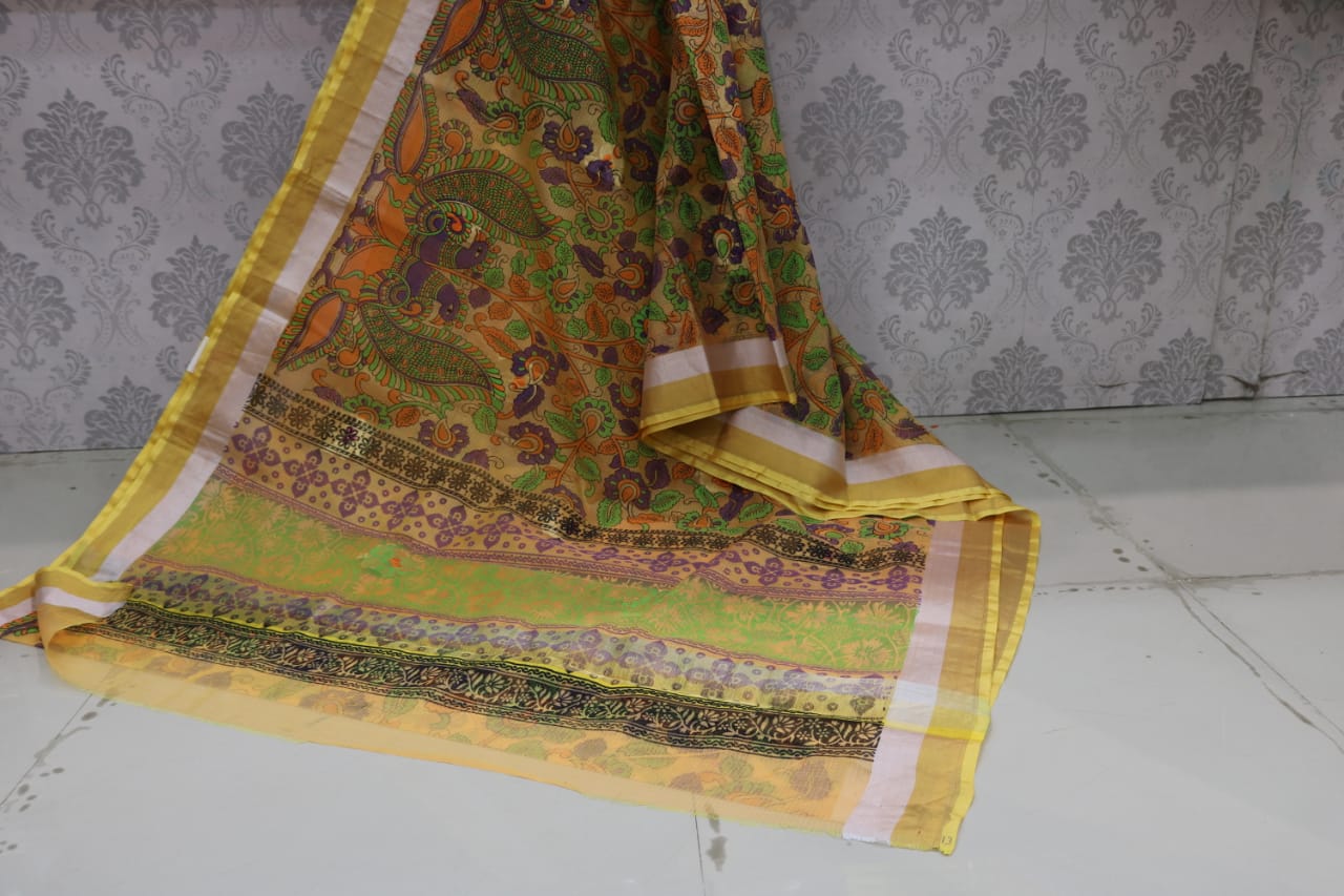 PRINTED SILK KOTA.