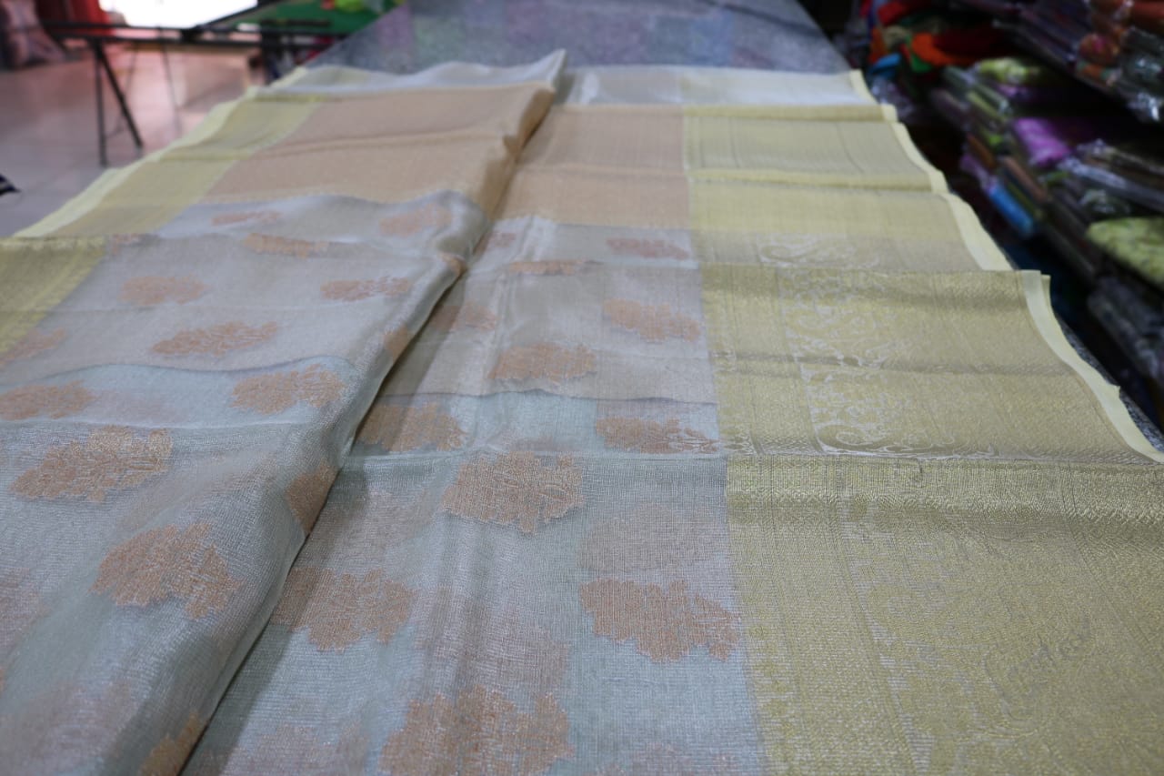 TISSUE KOTA  FANCY SAREE.