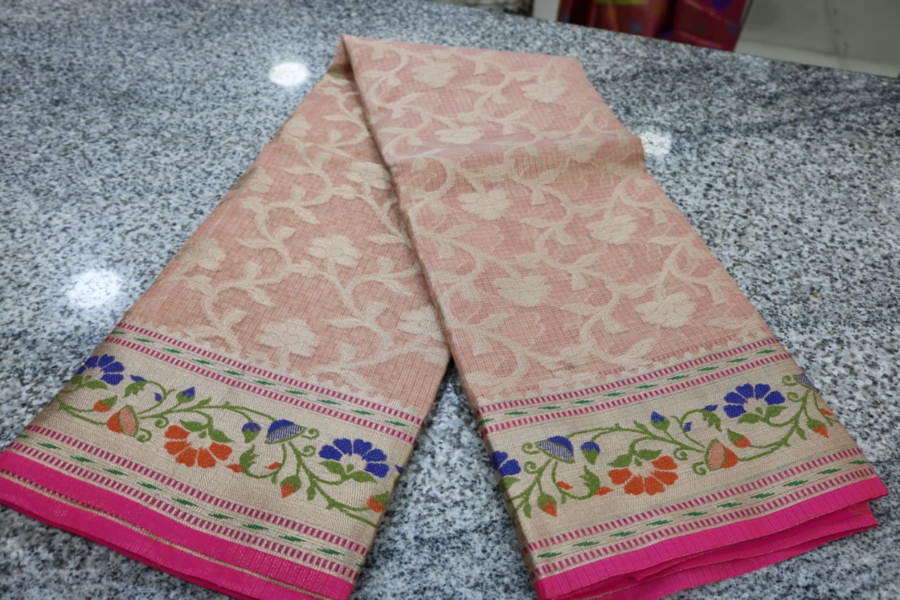TISSUE KOTA  FANCY SAREE.