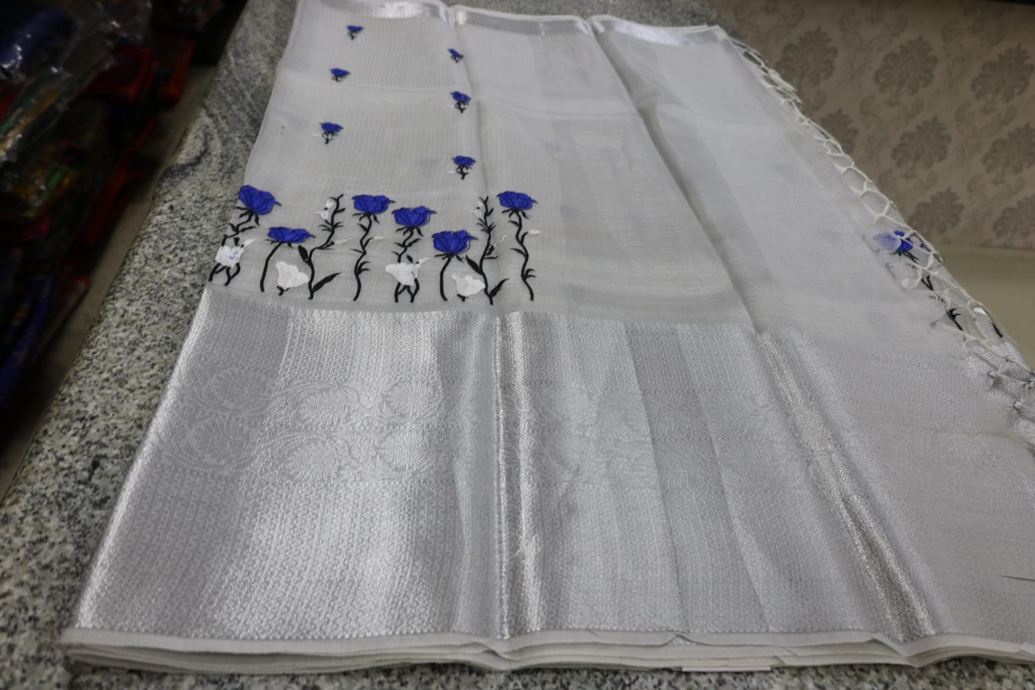 TISSUE KOTA  FANCY SAREE.