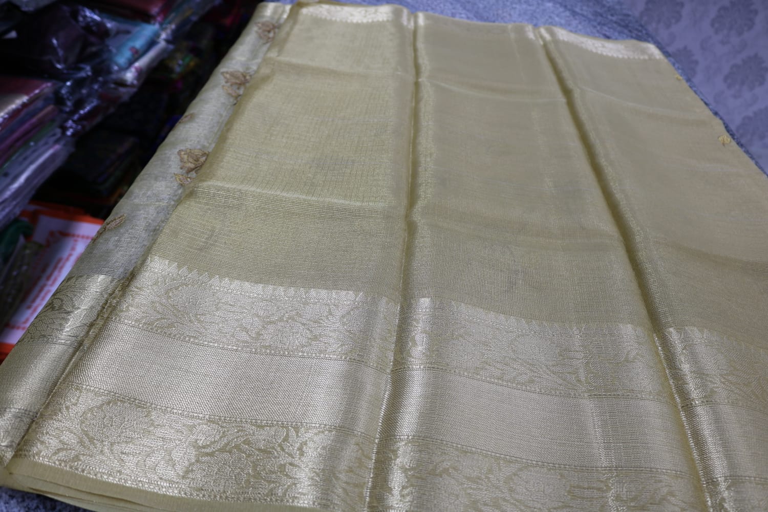  TISSUE KOTA  FANCY SAREE.