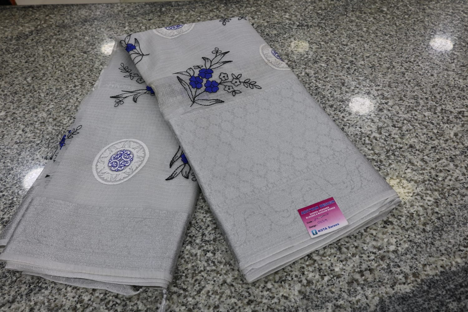   TISSUE KOTA  FANCY SAREE.