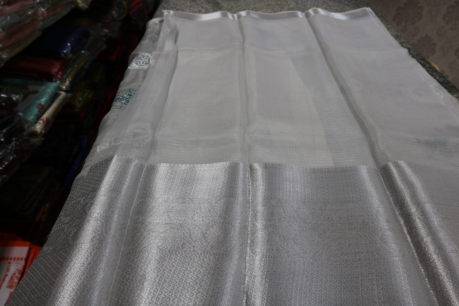 TISSUE KOTA  FANCY SAREE.